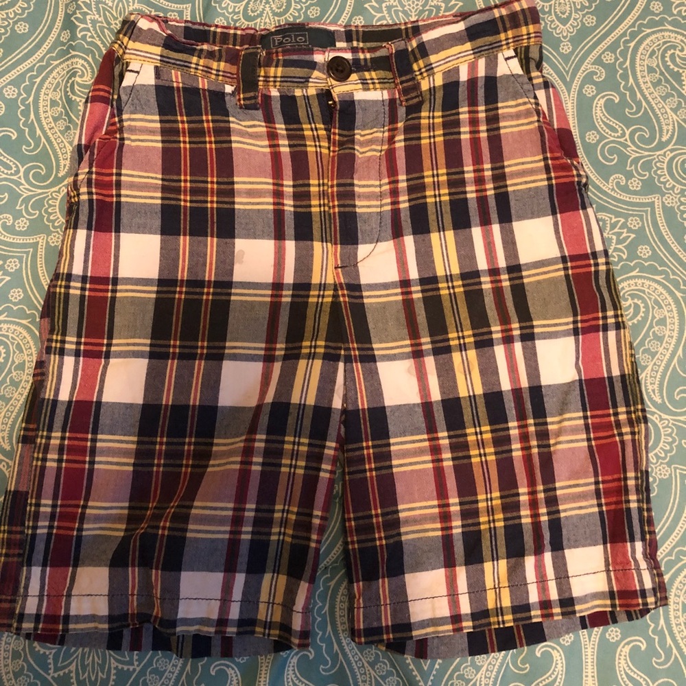 Plaid Polo by Ralph Lauren shorts